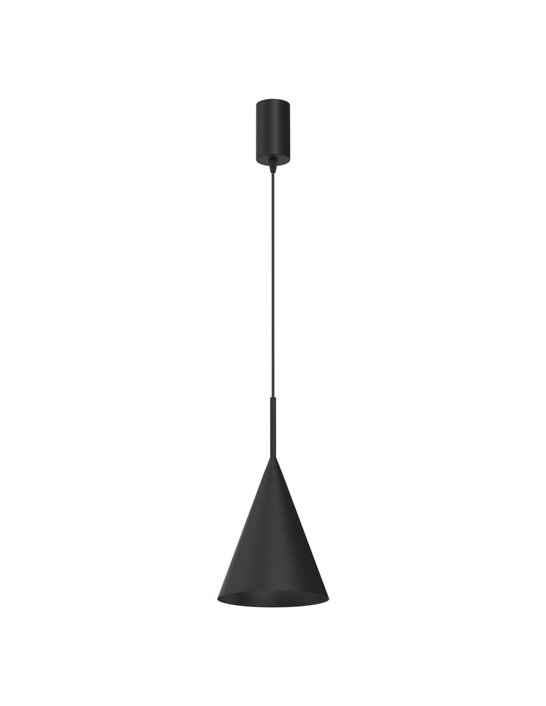 Single pendant lamps - Milagro CAPITAL BLACK pendant lamp Ø17cm 1xGX53 MLP0964 - product kolory-swiatla.pl 1