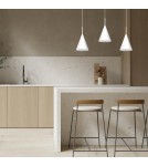 Single pendant lamps - Milagro CAPITAL WHITE pendant lamp Ø17cm 1xGX53 MLP0965 - product 3