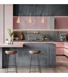 Single pendant lamps - Milagro CAPITAL ROSE GOLD pendant lamp Ø17cm 1xGX53 MLP0966 - product 3