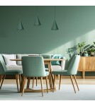 Single pendant lamps - Milagro CAPITAL GREEN pendant lamp Ø17cm 1xGX53 MLP0967 - product 3