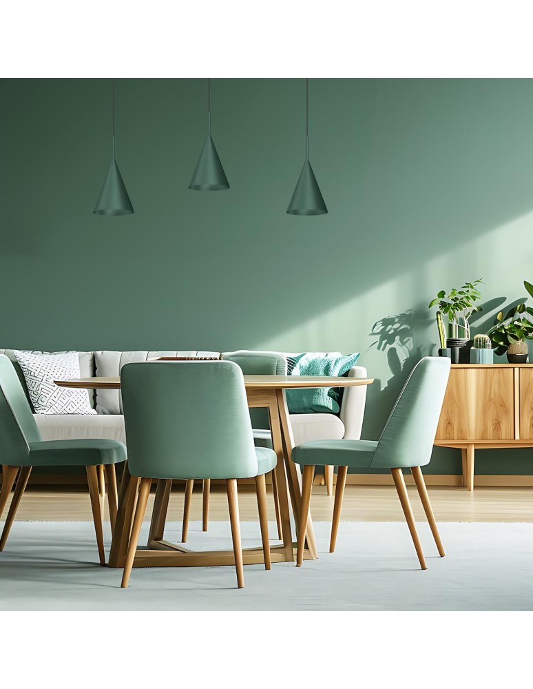 Single pendant lamps - Milagro CAPITAL GREEN pendant lamp Ø17cm 1xGX53 MLP0967 - product kolory-swiatla.pl 3