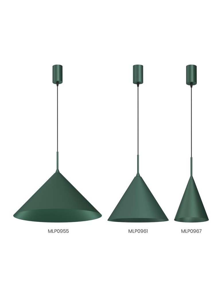 Single pendant lamps - Milagro CAPITAL GREEN pendant lamp Ø17cm 1xGX53 MLP0967 - product kolory-swiatla.pl 5