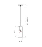 Single pendant lamps - Milagro PADOVA 1xE27 pendant lamp ML1072 - product 5