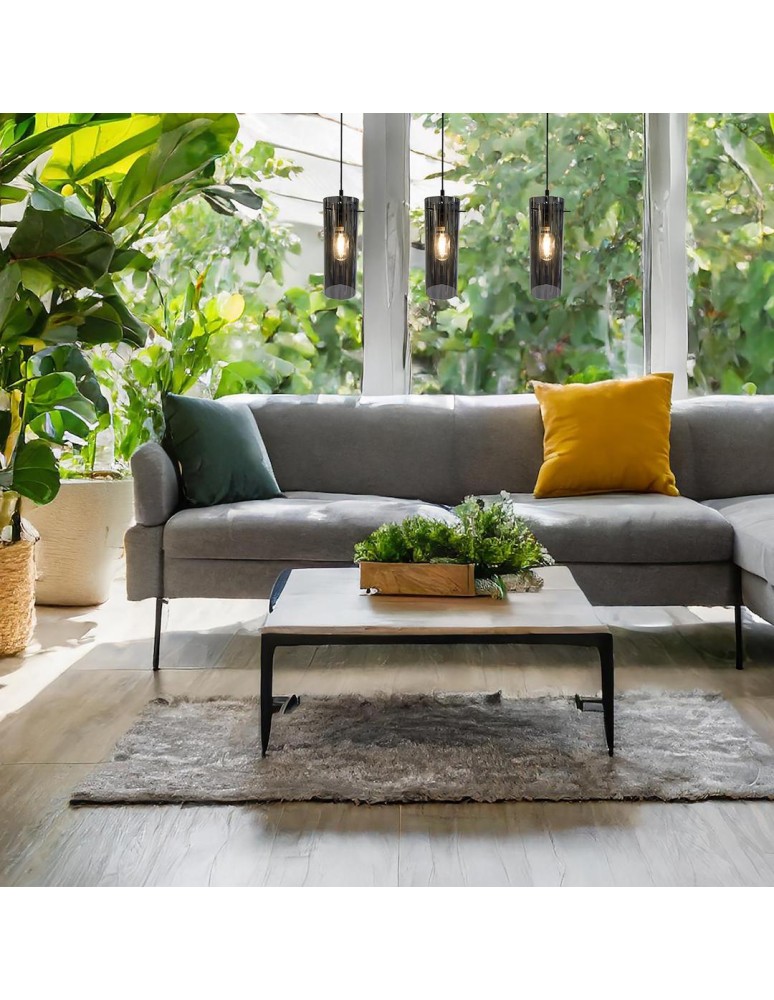 Pendant lamps on a strip - Milagro PADOVA 3xE27 pendant lamp ML1073 - product kolory-swiatla.pl 3