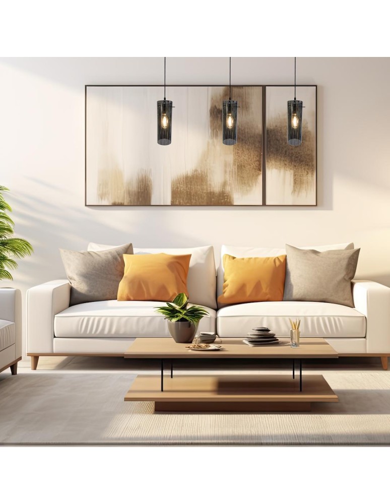 Pendant lamps on a strip - Milagro PADOVA 3xE27 pendant lamp ML1073 - product kolory-swiatla.pl 4