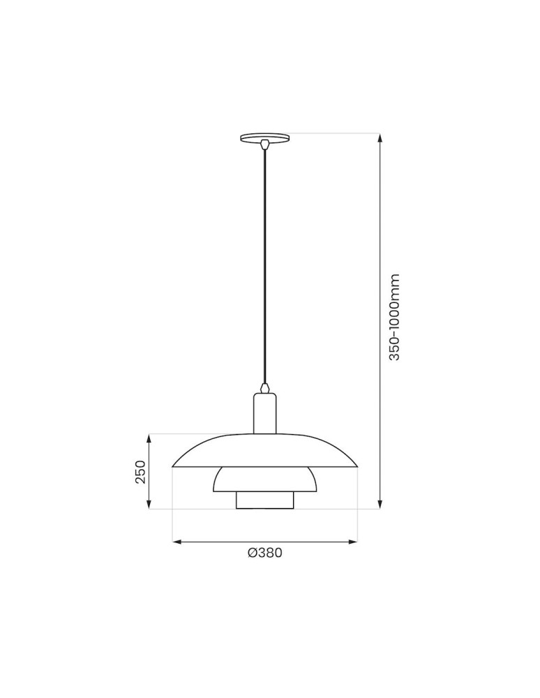 Scandinavian style pendant lamps - Milagro FERRO 1xE27 pendant lamp ML1048 - product kolory-swiatla.pl 5