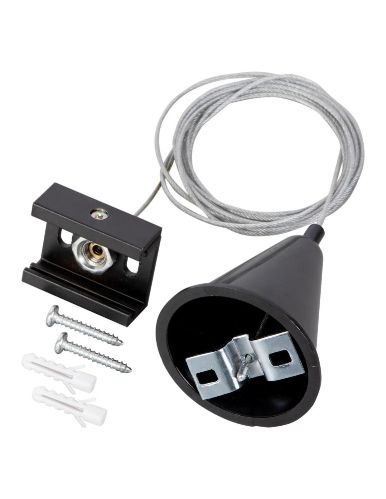 Accessories for 3 phase busbars - Milagro Slingshot Track Black 3-Ring ML1195 - product kolory-swiatla.pl 5