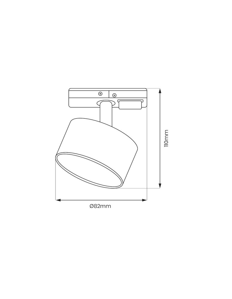 Lamps for 1 phase busbars - Milagro Cyclops Track luminaire White 1xGx53 ML1198 - product kolory-swiatla.pl 6