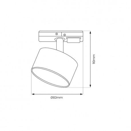 Milagro Oprawa Cyklop Track Złoty 1xGx53 ML1199