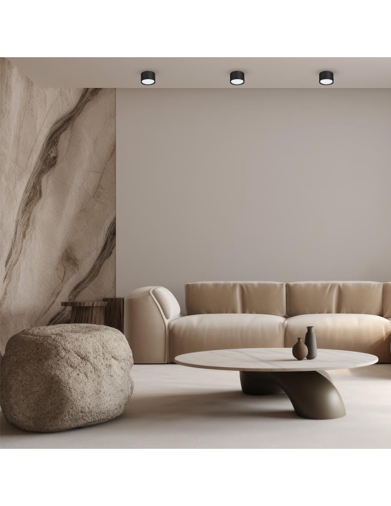 Round ceiling luminaires - Milagro Cyclops Spot Luminaire Black 1xGx53 ML1200 - product kolory-swiatla.pl 3