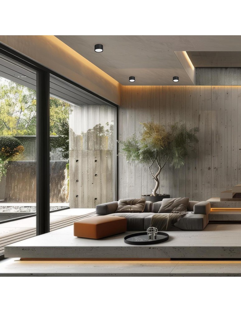 Round ceiling luminaires - Milagro Cyclops Spot Luminaire Black 1xGx53 ML1200 - product kolory-swiatla.pl 4