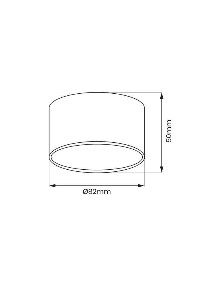 Round ceiling luminaires - Milagro Cyclops Spot Luminaire Black 1xGx53 ML1200 - product kolory-swiatla.pl 5