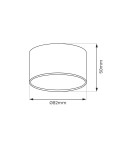 Round ceiling luminaires - Milagro Cyclops Spot Luminaire White 1xGx53 ML1201 - product 5