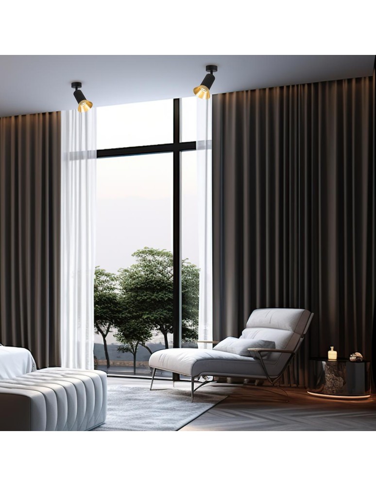 Spotlight ceiling lamps - Milagro Luminaire Tulip Spot Black 1xGU10 ML1203 - product kolory-swiatla.pl 4