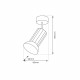 Milagro Oprawa Tulip Spot Czarny 1xGU10 ML1203