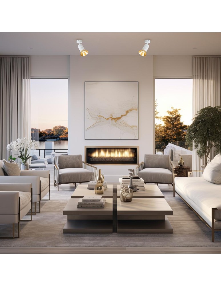 Spotlight ceiling lamps - Milagro Luminaire Tulip Spot White 1xGU10 ML1204 - product kolory-swiatla.pl 3