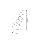 Spotlight ceiling lamps - Milagro Luminaire Tulip Spot White 1xGU10 ML1204 - product 5