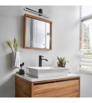 Wall lamps over the mirror - Milagro Wall lamp Artemis Black 13,8W LED 60cm 4000K IP44 ML1019 - product 3