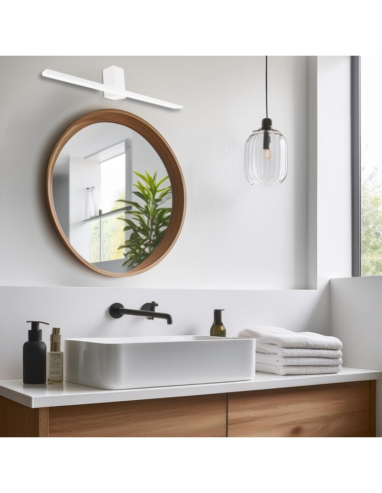 Wall lamps over the mirror - Milagro Wall lamp Artemis White 13.8W LED 60cm 4000K IP44 ML1020 - product kolory-swiatla.pl 3