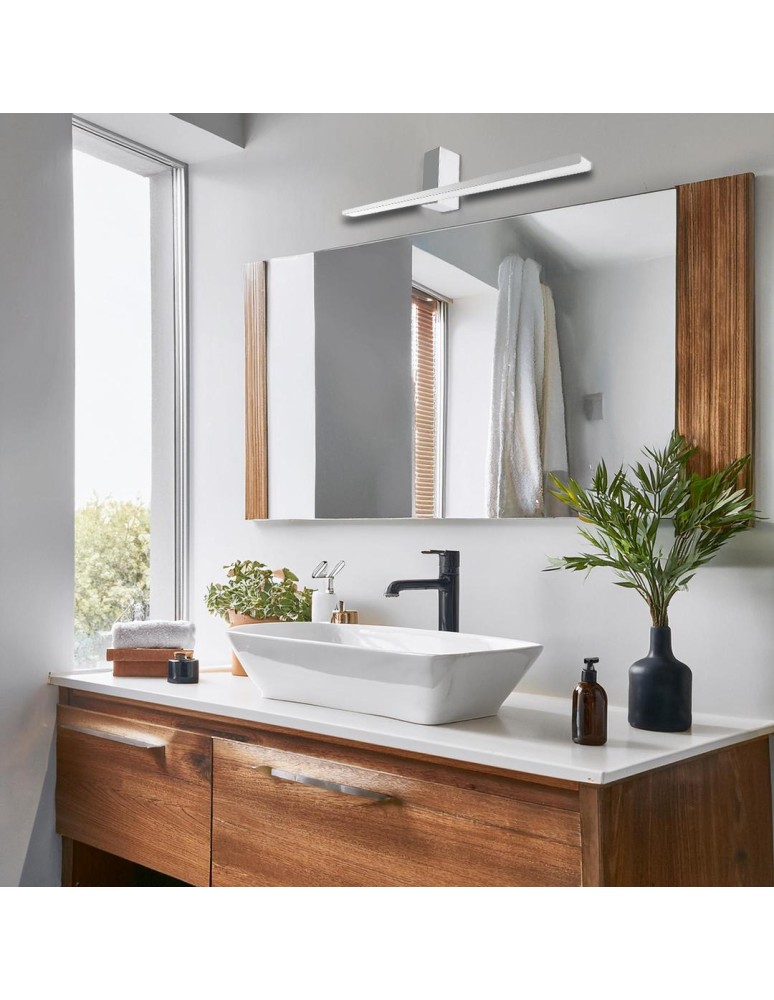 Wall lamps over the mirror - Milagro Wall lamp Artemis Chrome 13.8W LED 60cm 4000K IP44 ML1021 - product kolory-swiatla.pl 3