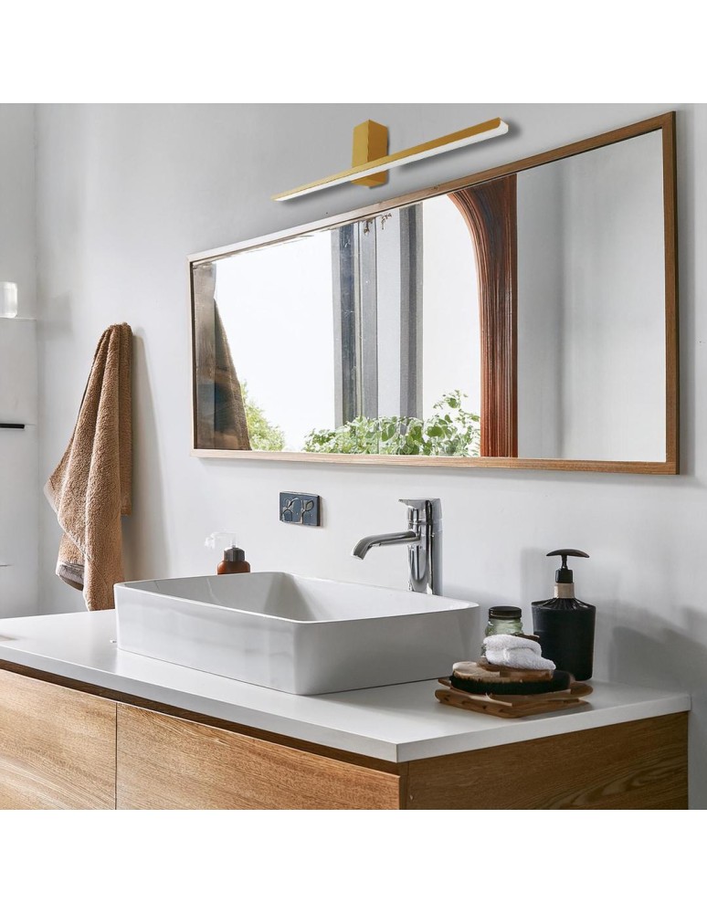 Wall lamps over the mirror - Milagro Wall lamp Artemis Gold 13,8W LED 60cm 4000K IP44 ML1022 - product kolory-swiatla.pl 3