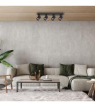 Spotlight ceiling lamps - Milagro Luminaire Volf Spot Black 4xGU10 ML1295 - product 4