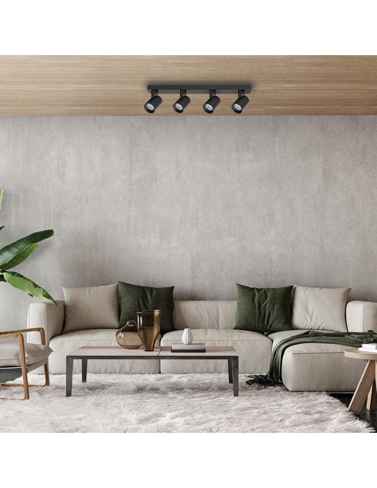 Spotlight ceiling lamps - Milagro Luminaire Volf Spot Black 4xGU10 ML1295 - product kolory-swiatla.pl 4