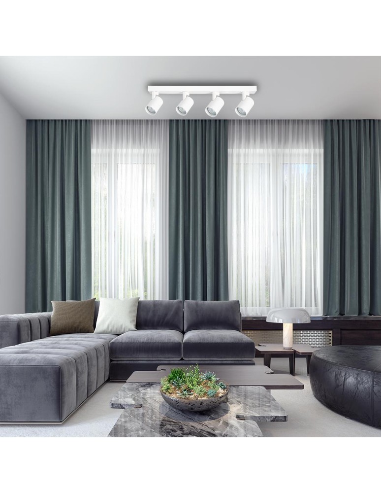 Spotlight ceiling lamps - Milagro Volf Spot Luminaire White 4xGU10 ML1296 - product kolory-swiatla.pl 4