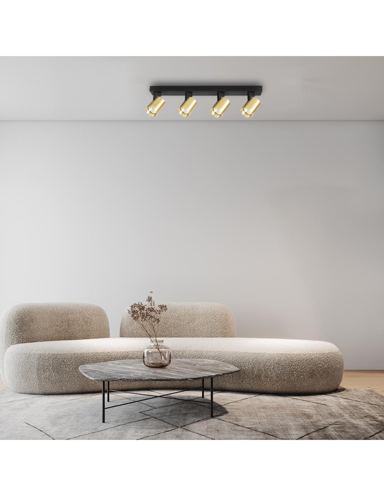 Spotlight ceiling lamps - Milagro Luminaire Volf Spot Gold 4xGU10 ML1297 - product kolory-swiatla.pl 4