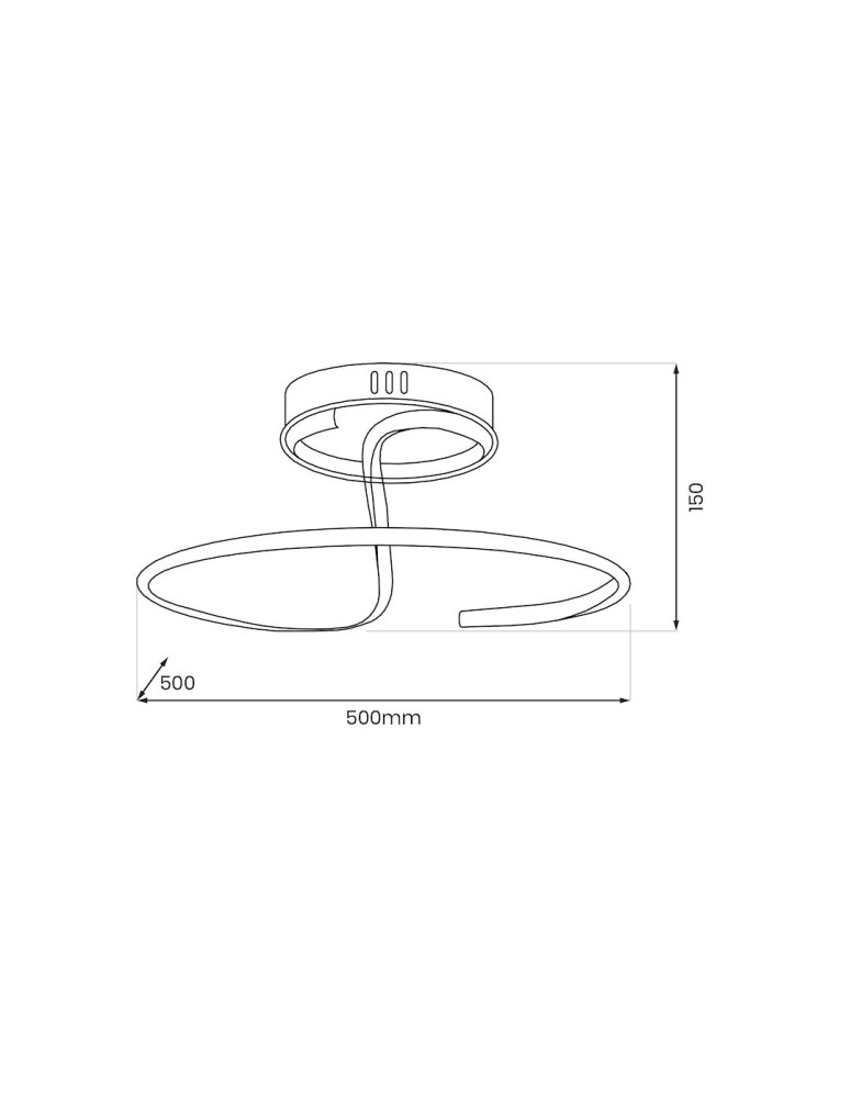 LED ceiling lamps - Milagro DELTA 30W LED ceiling lamp ML1174 - product kolory-swiatla.pl 5