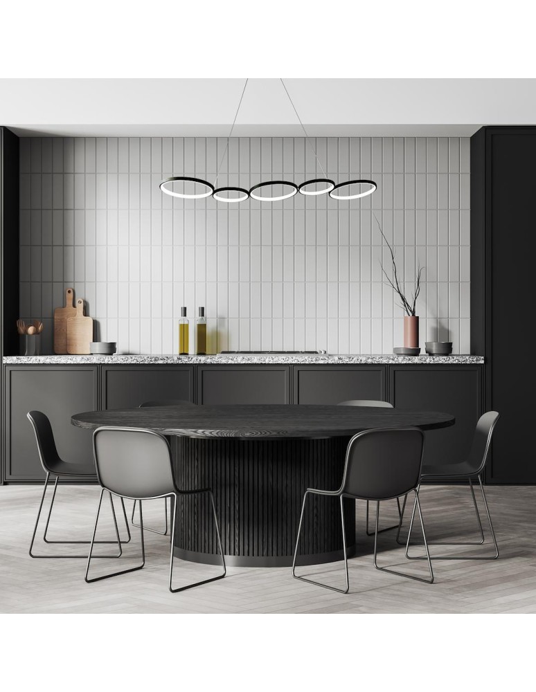LED pendant lamps - Milagro OLYMPIA BLACK 50W LED pendant lamp ML1175 - product kolory-swiatla.pl 4