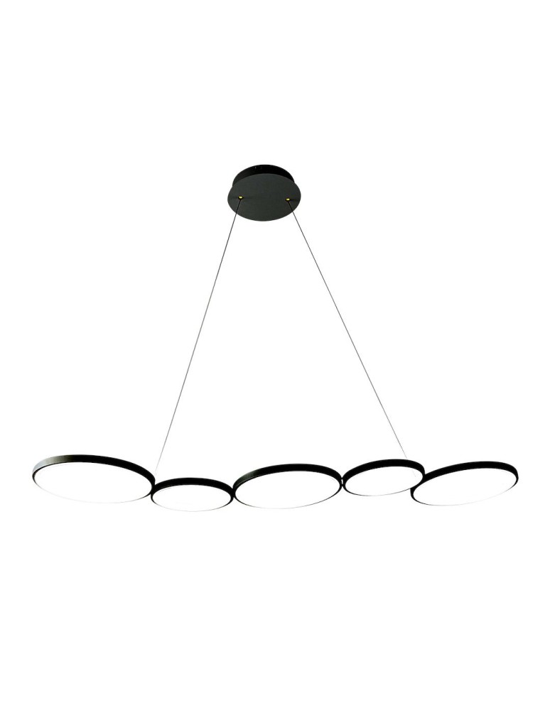 LED pendant lamps - Milagro OLYMPIA BLACK 50W LED pendant lamp ML1175 - product kolory-swiatla.pl 6