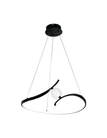 Milagro PERLA BLACK 34W LED pendant lamp ML1177