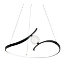 LED pendant lamps - Milagro PERLA BLACK 34W LED pendant lamp ML1177 - product 2