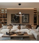 LED pendant lamps - Milagro PERLA BLACK 34W LED pendant lamp ML1177 - product 3