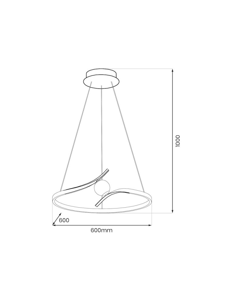 LED pendant lamps - Milagro PERLA BLACK 34W LED pendant lamp ML1177 - product kolory-swiatla.pl 5
