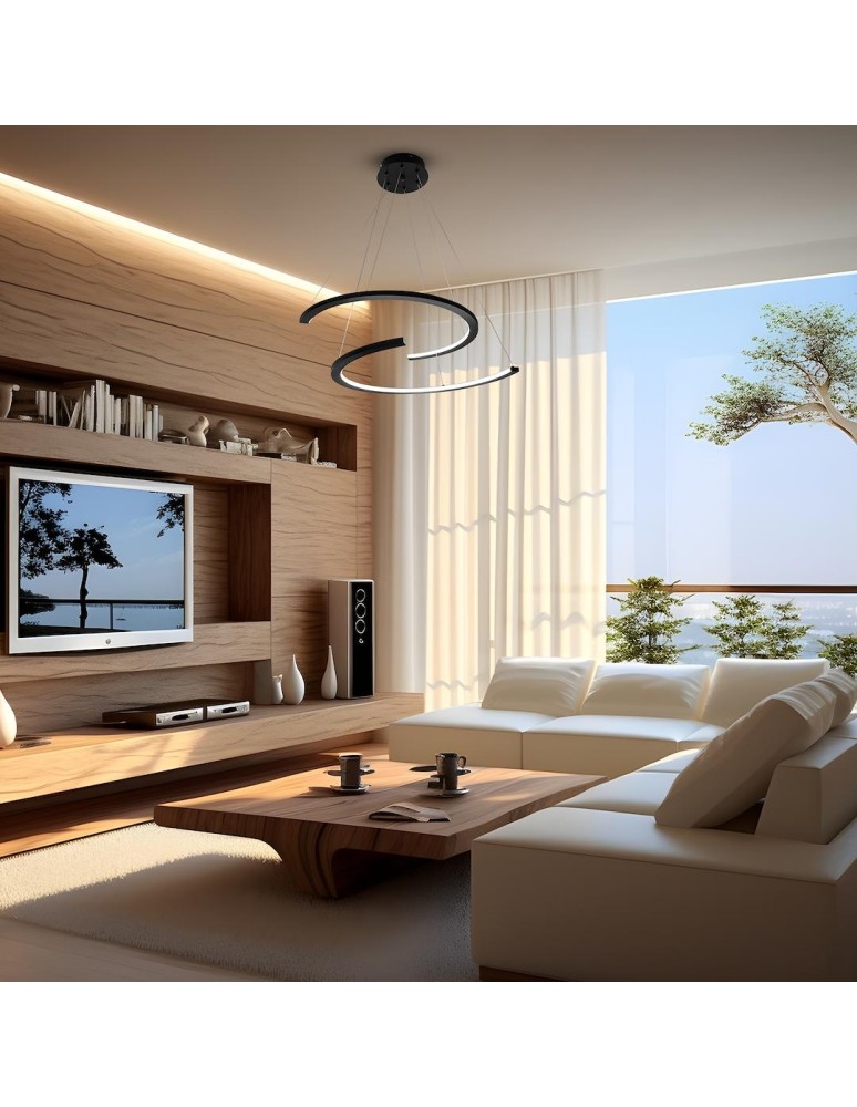 LED pendant lamps - Milagro DOUBLEMOON 30W LED pendant lamp ML1178 - product kolory-swiatla.pl 3