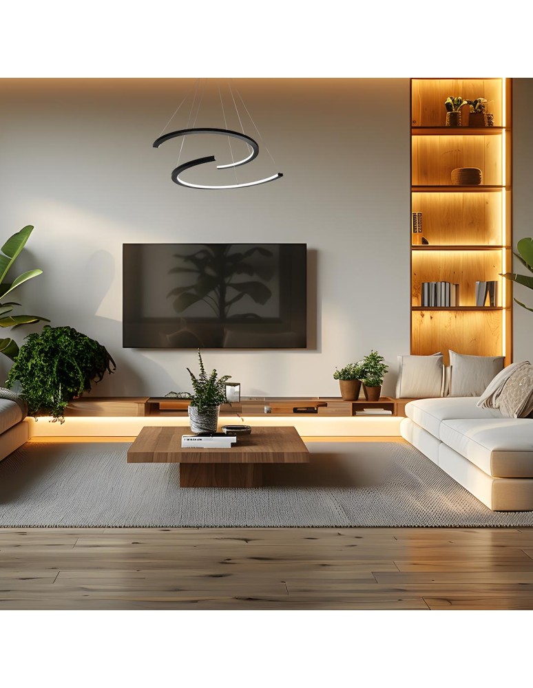 LED pendant lamps - Milagro DOUBLEMOON 30W LED pendant lamp ML1178 - product kolory-swiatla.pl 4