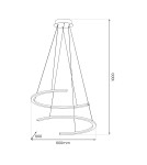 LED pendant lamps - Milagro DOUBLEMOON 30W LED pendant lamp ML1178 - product 5