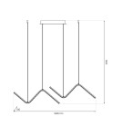 LED pendant lamps - Milagro VERTE 22W LED pendant lamp ML1179 - product 5