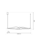 LED pendant lamps - Milagro TWISTER 56W LED pendant lamp ML1189 - product 5