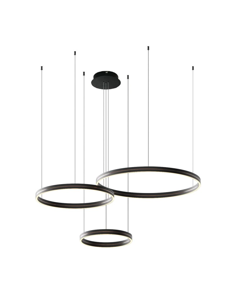 Pendant lamps circles - Milagro GRAVITY 108W LED pendant lamp ML1185 - product kolory-swiatla.pl 1