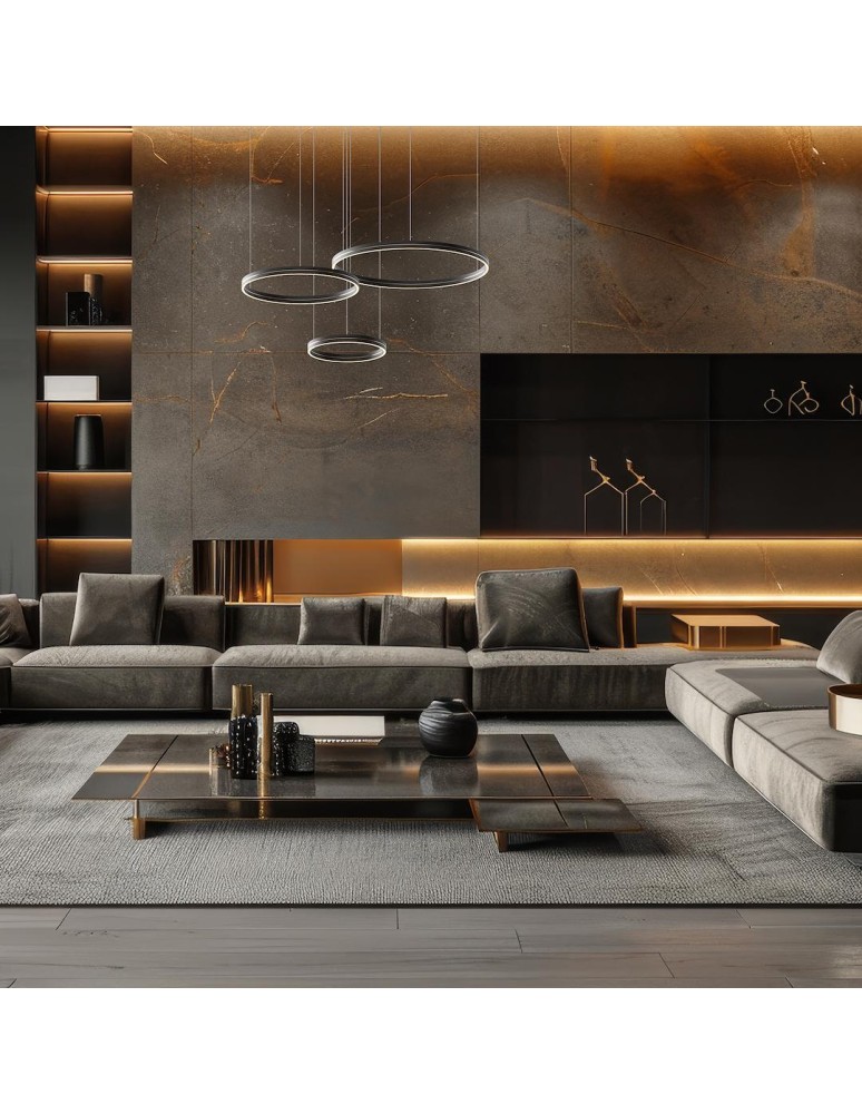 Pendant lamps circles - Milagro GRAVITY 108W LED pendant lamp ML1185 - product kolory-swiatla.pl 4