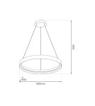 Pendant lamps circles - Milagro ORBITA 52W LED pendant lamp ML1186 - product 5