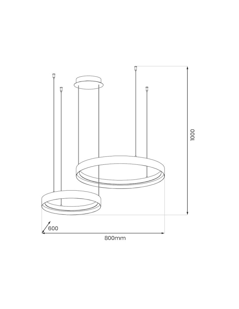 Pendant lamps circles - Milagro ORBITA 72W LED pendant lamp ML1187 - product kolory-swiatla.pl 5