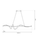 LED pendant lamps - Milagro SASH 36W LED pendant lamp ML1190 - product 5