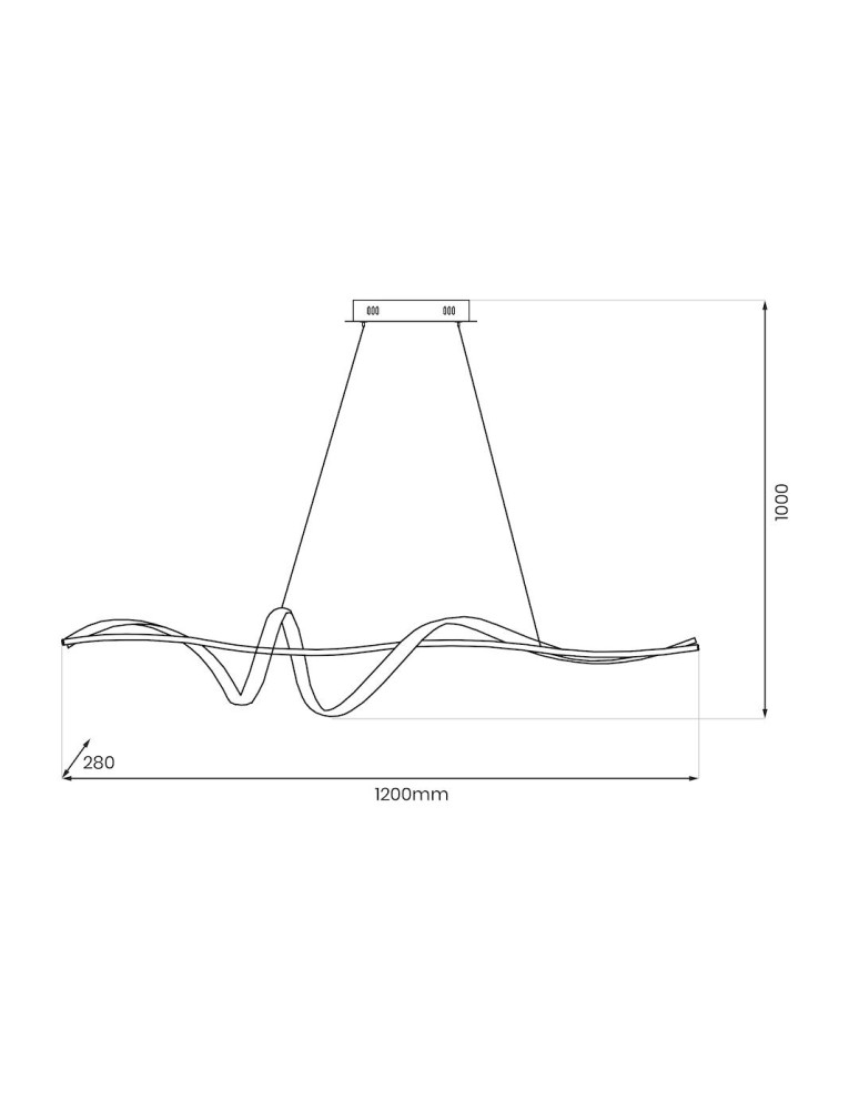 LED pendant lamps - Milagro SASH 36W LED pendant lamp ML1190 - product kolory-swiatla.pl 5