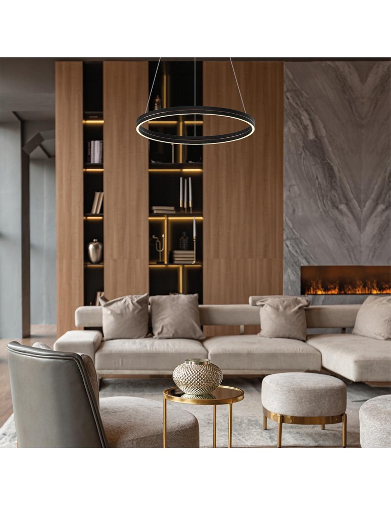 Pendant lamps circles - Milagro GRAVITY 36W LED pendant lamp ML1183 - product kolory-swiatla.pl 3