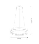 Pendant lamps circles - Milagro GRAVITY 36W LED pendant lamp ML1183 - product 5