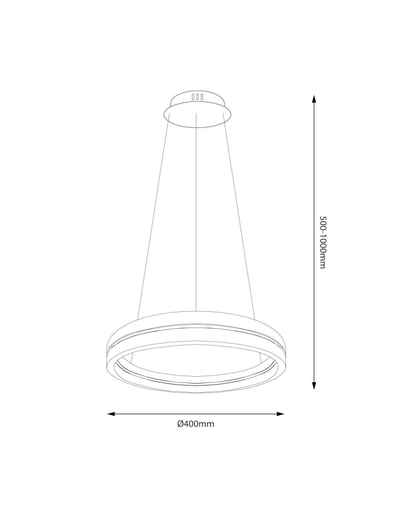 Pendant lamps circles - Milagro GRAVITY 36W LED pendant lamp ML1183 - product kolory-swiatla.pl 5